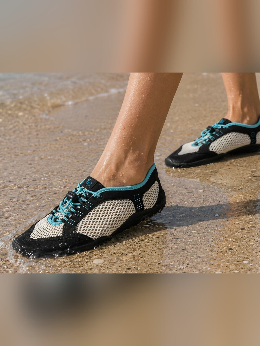 OP Black and Blue Women's Water Shoes